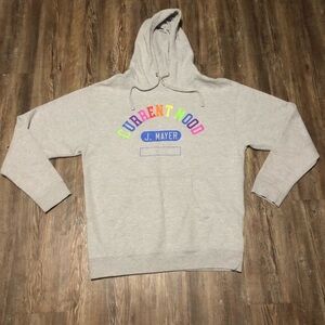 John Mayer x Lisa Frank Hoodie Women's Large Current Mood Gray 2019 Concert